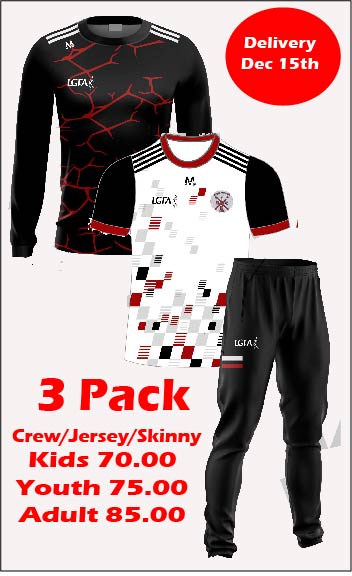 3 Pack - Crew Sweat/Jersey (wht)/ Skinny