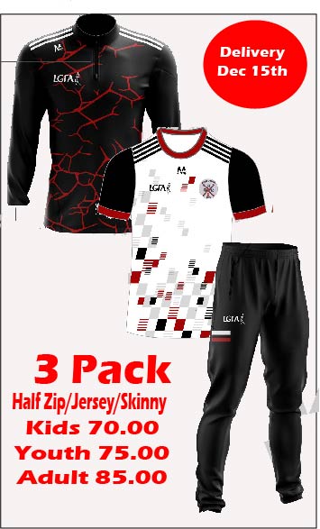 3 Pack - Half Zip/Jersey (Wht)/ Skinny