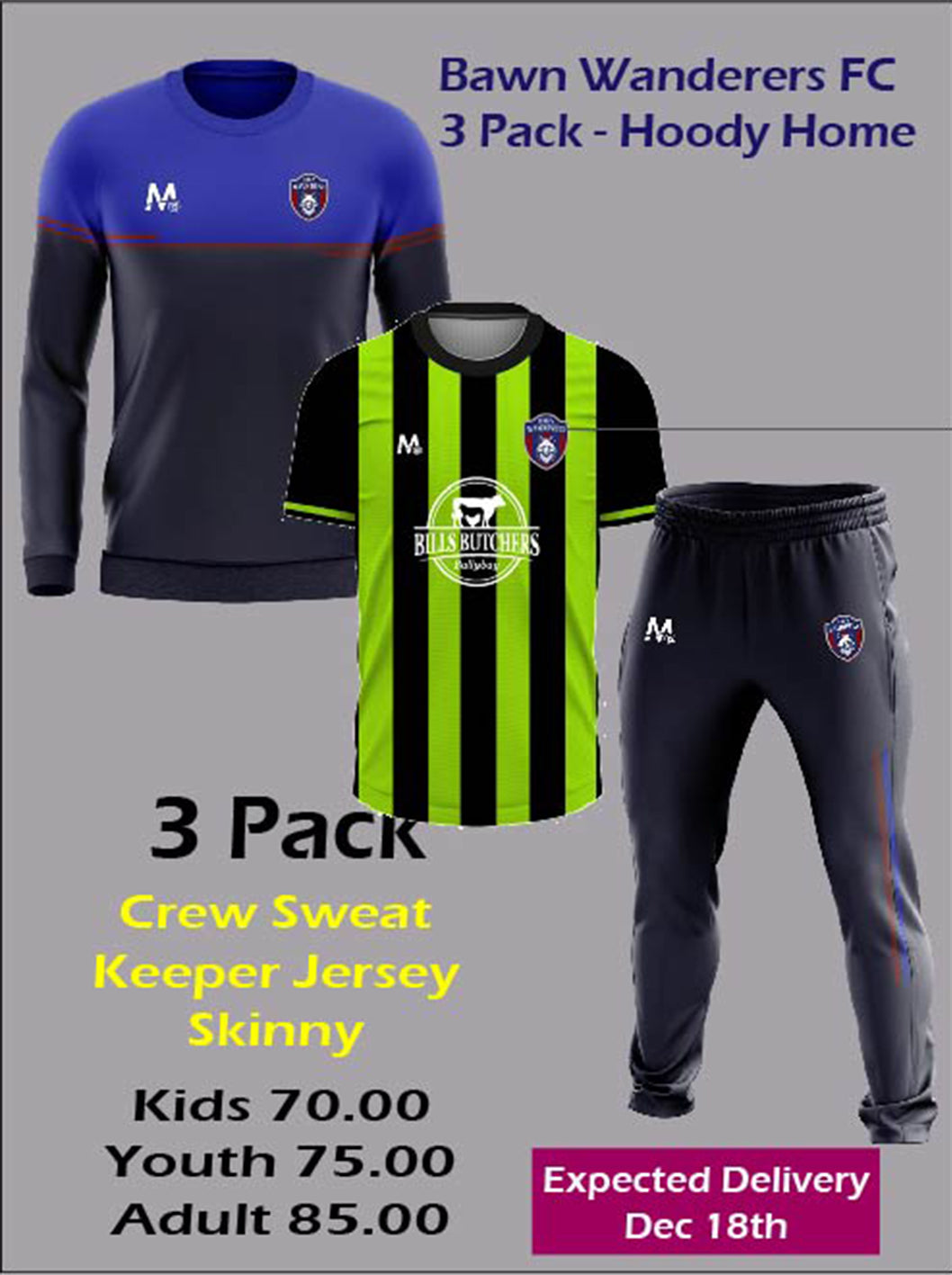 Bawn 3 Pack - Crew Keeper