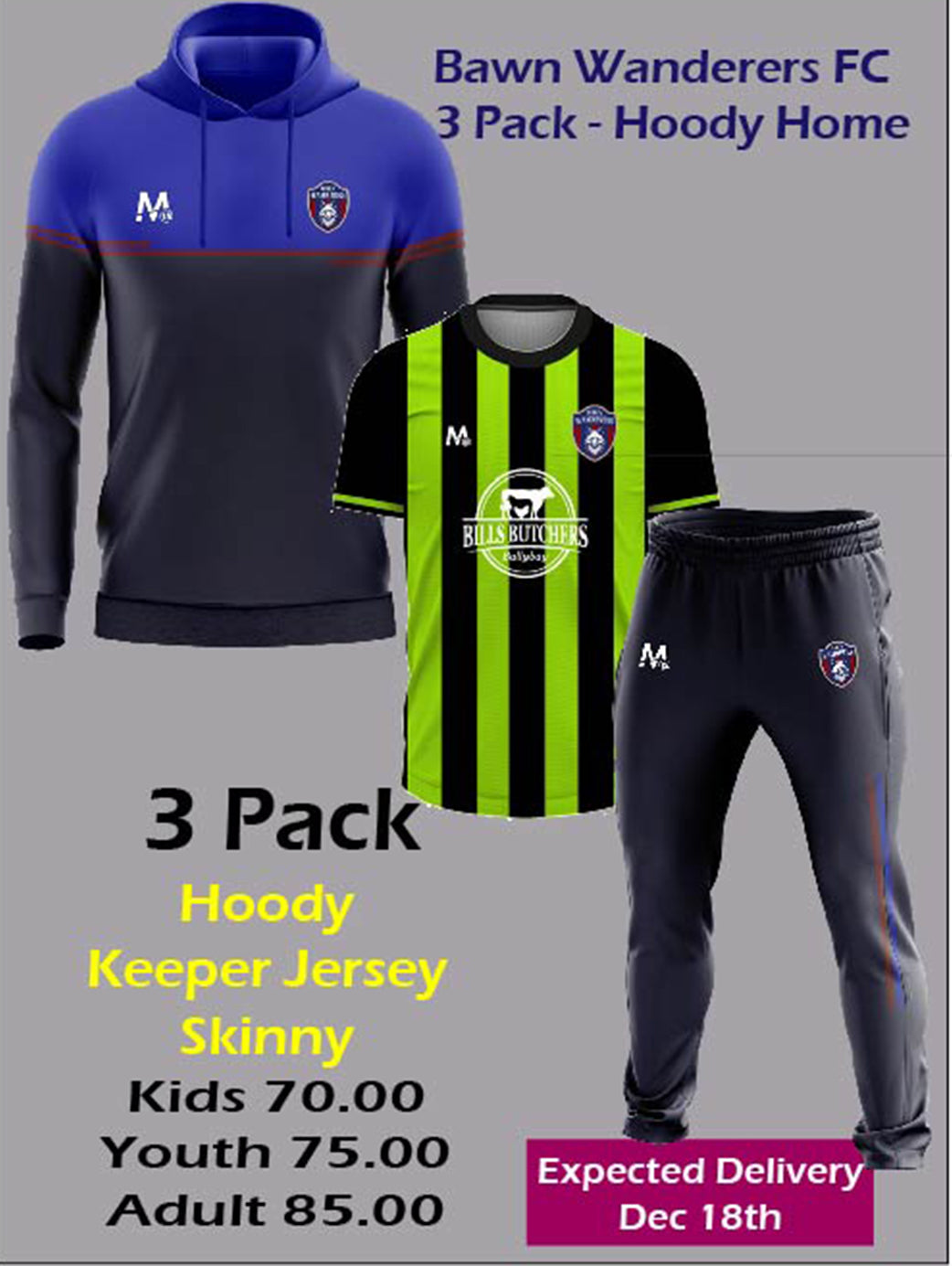 Bawn 3 Pack - Hoody Keeper