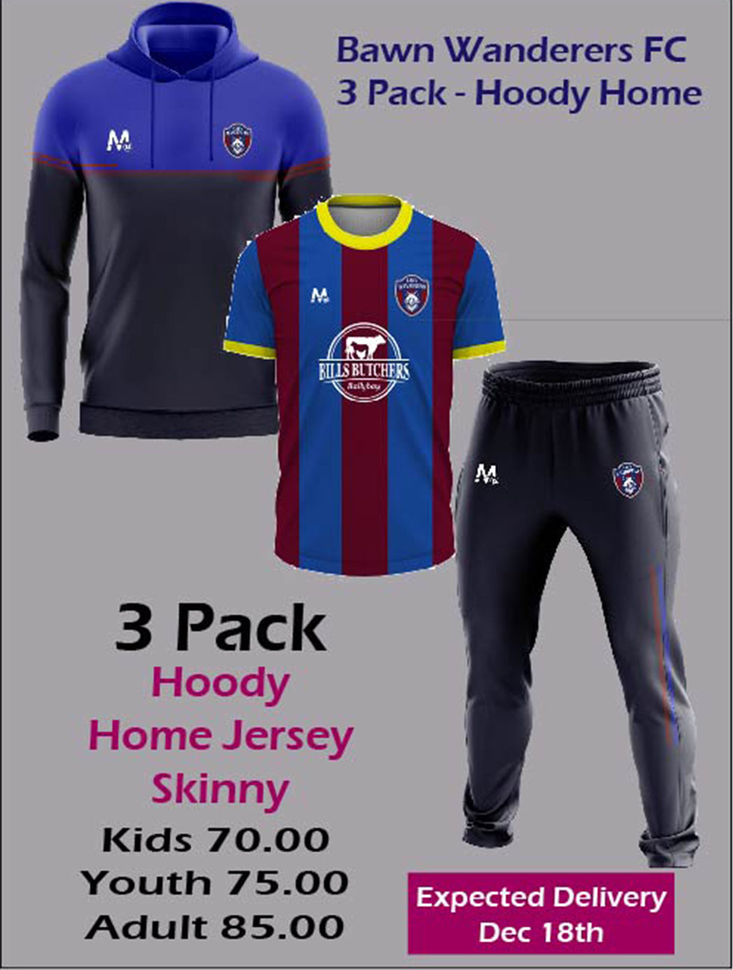 Bawn 3 Pack - Hoody - Home