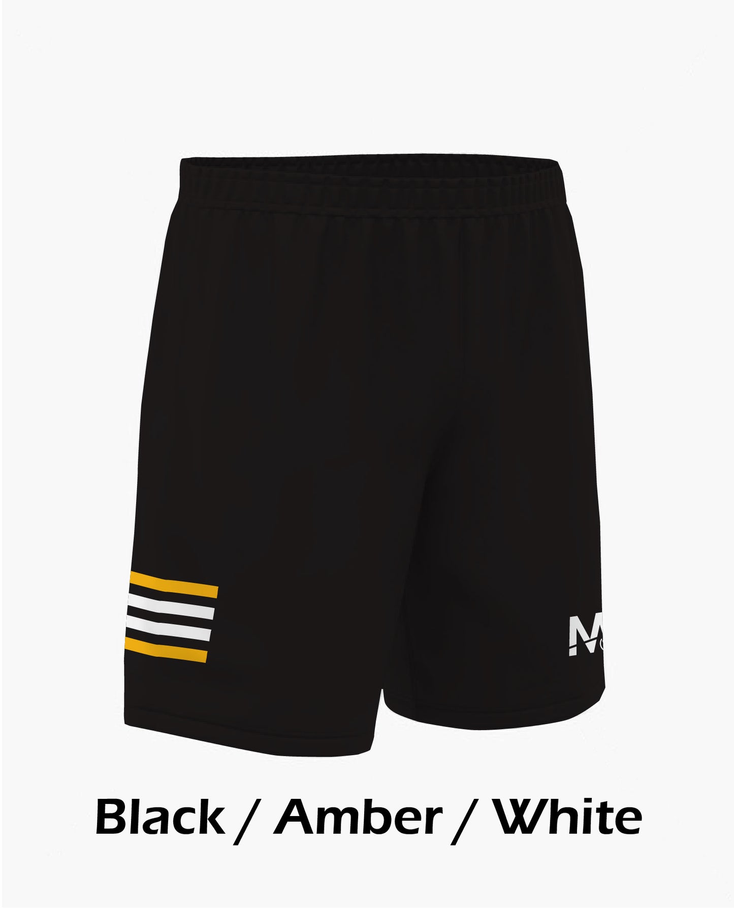 M15 Croker 3 Shorts - Black/Amber