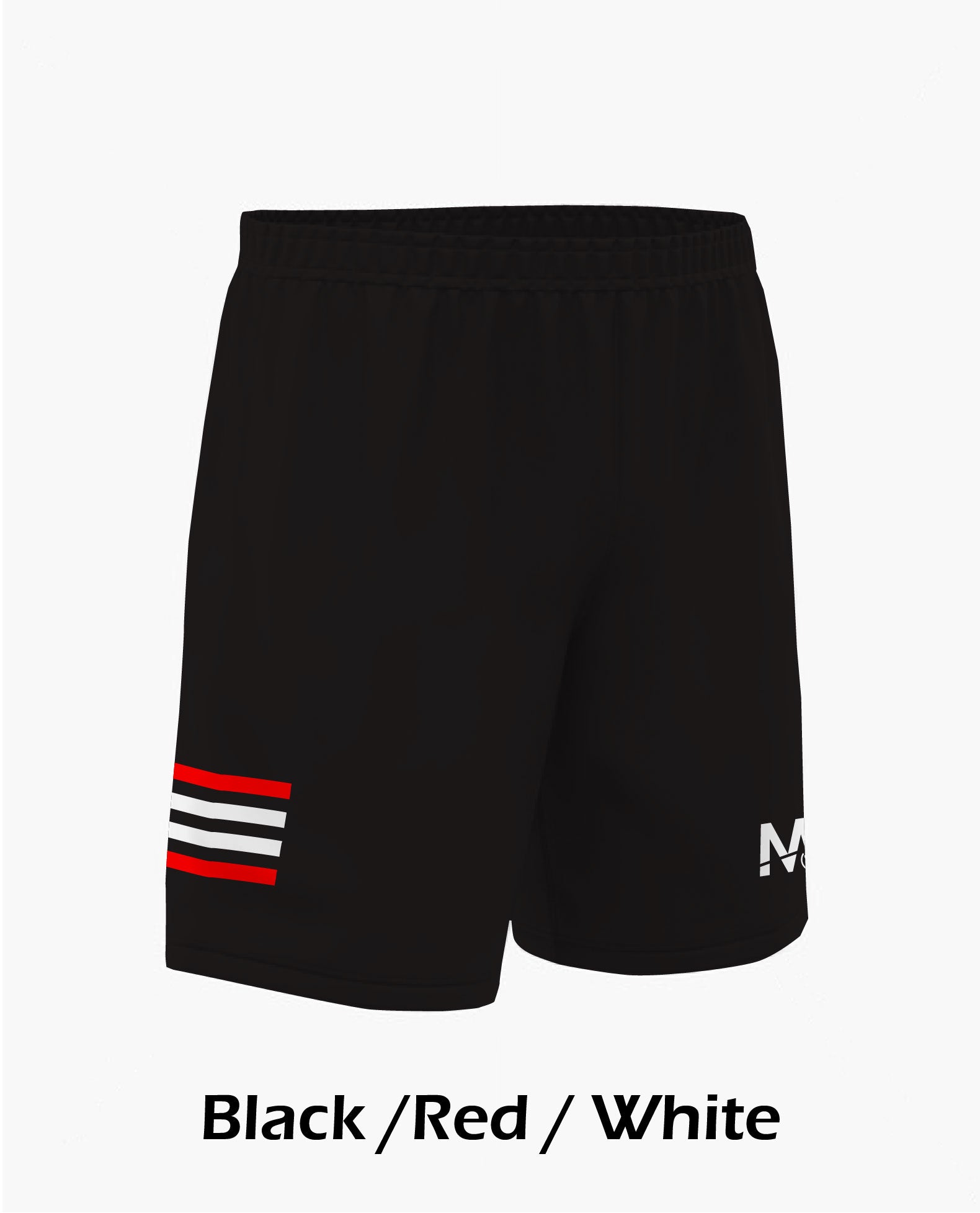 M15 Croker 3 Shorts -Blk/Red/Wht