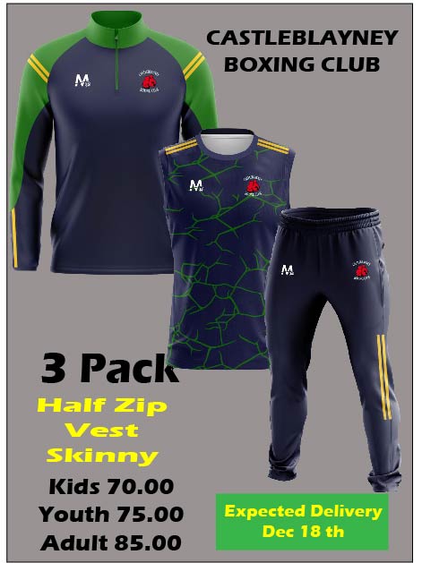 CB Boxing 3 Pack - Half Zip/Vest/Skinny