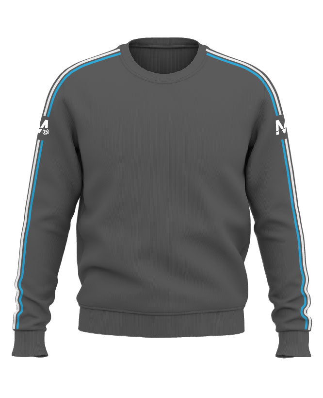 M15 Athletico Crew -Charcoal/Sky