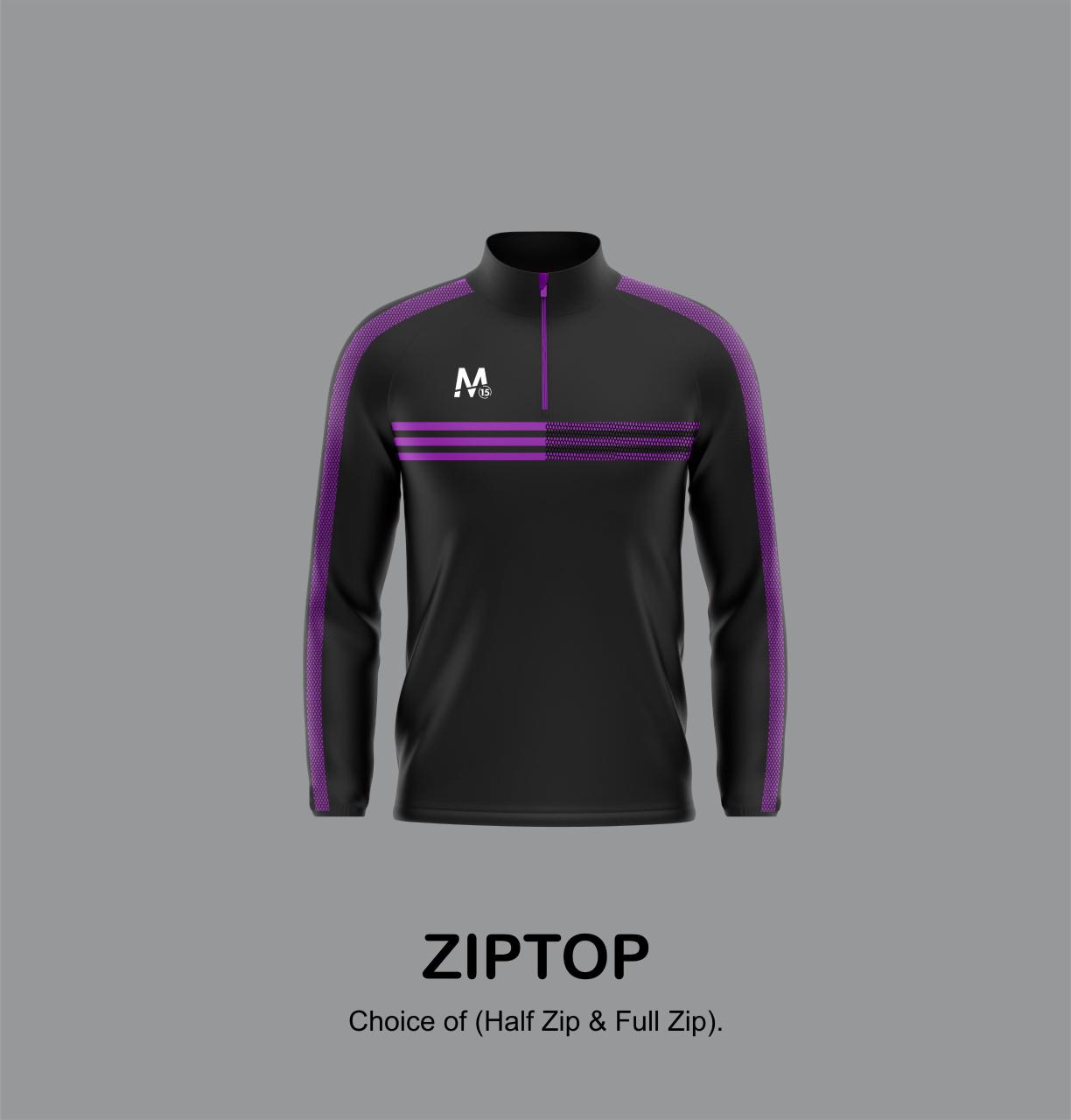 Castleblayney  Half Zip - Purple