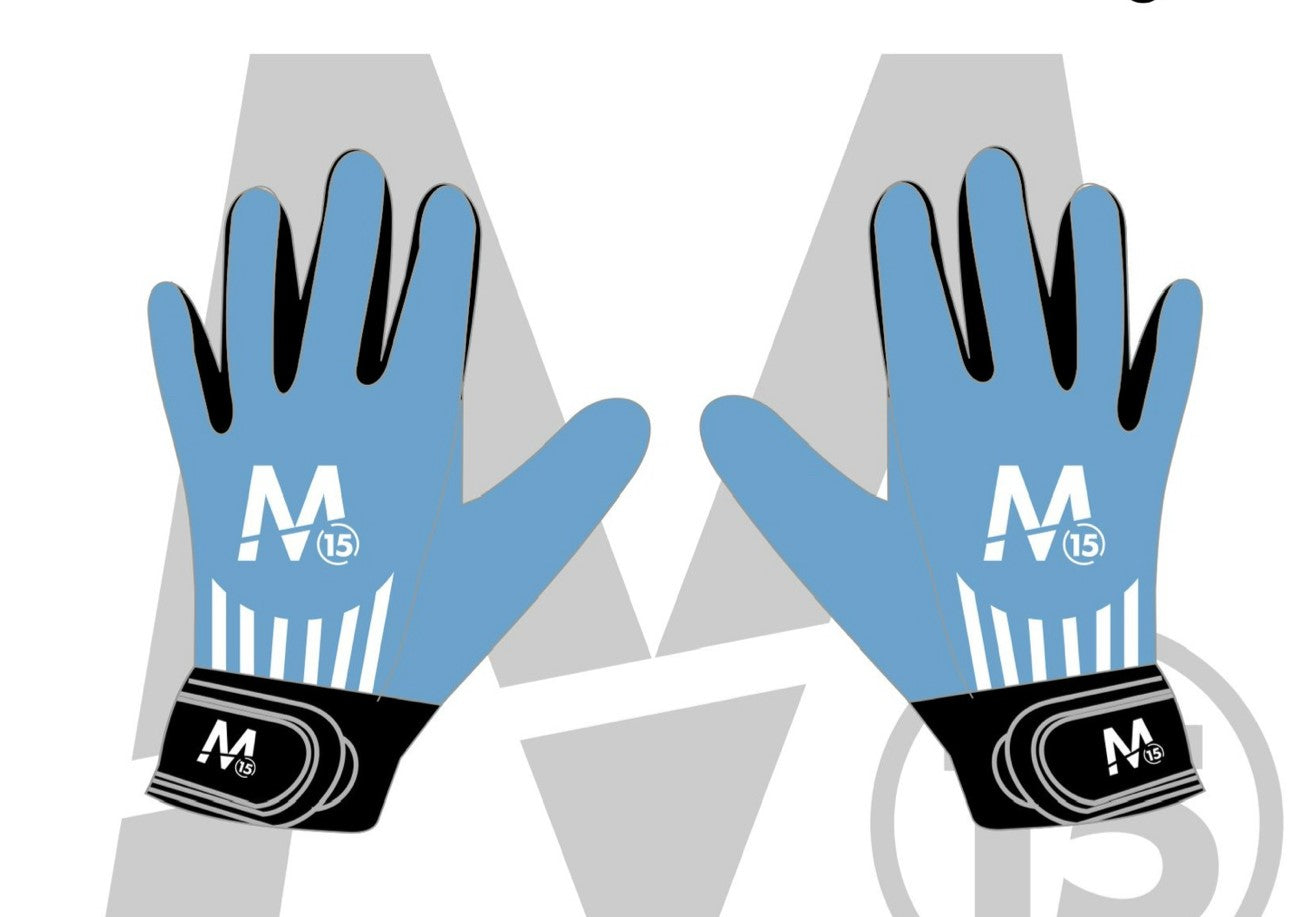 M15 Cobra 4 Gloves - Sky/White