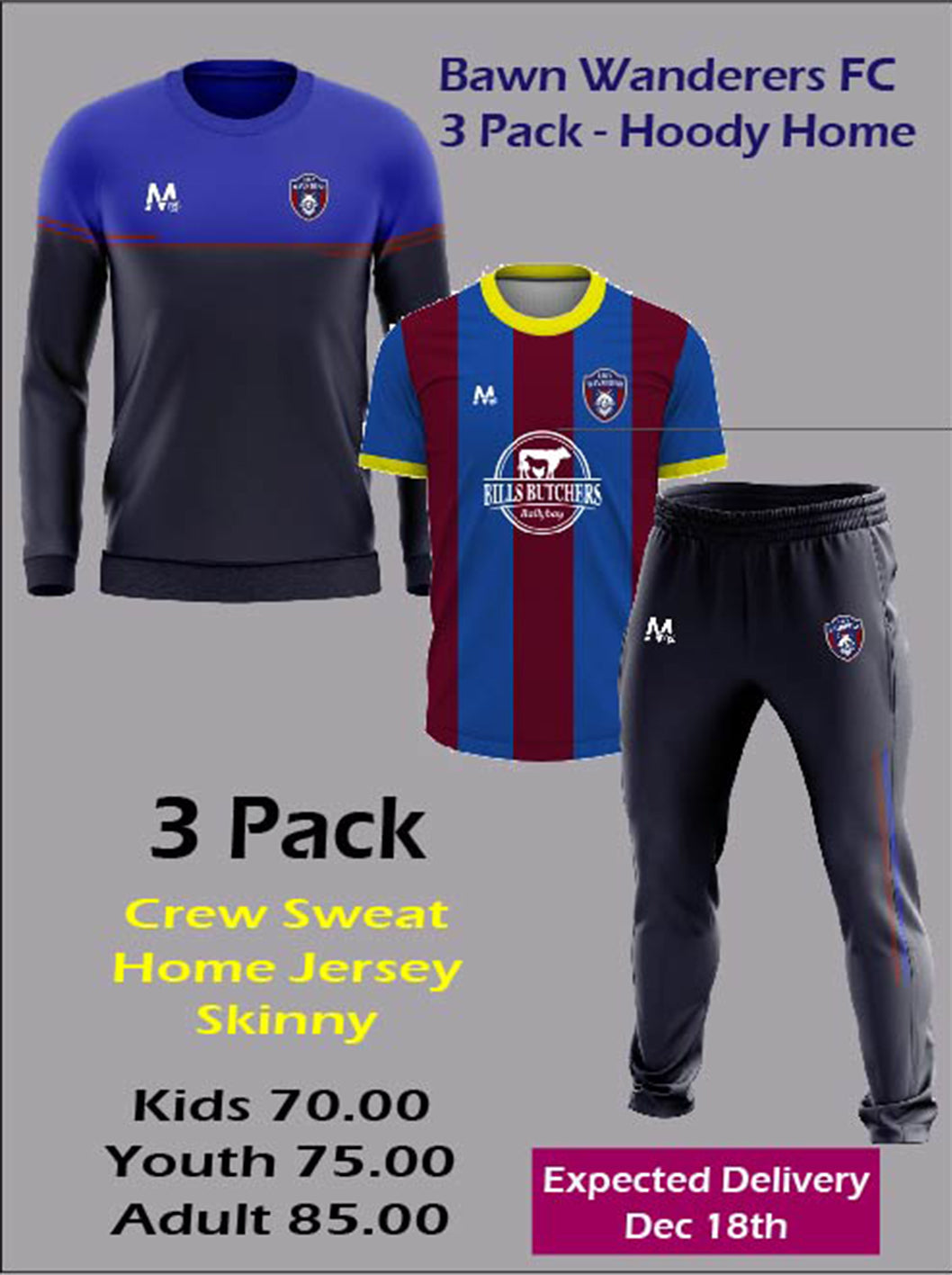 Bawn 3 Pack - Crew Home