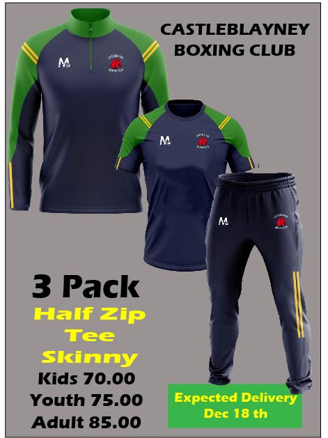 CB Boxing 3 Pack Half Zip/ Tee/Skinny