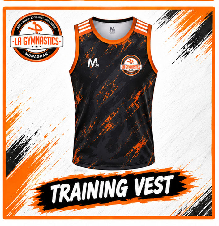 La Gym Vest -Blk/Orange