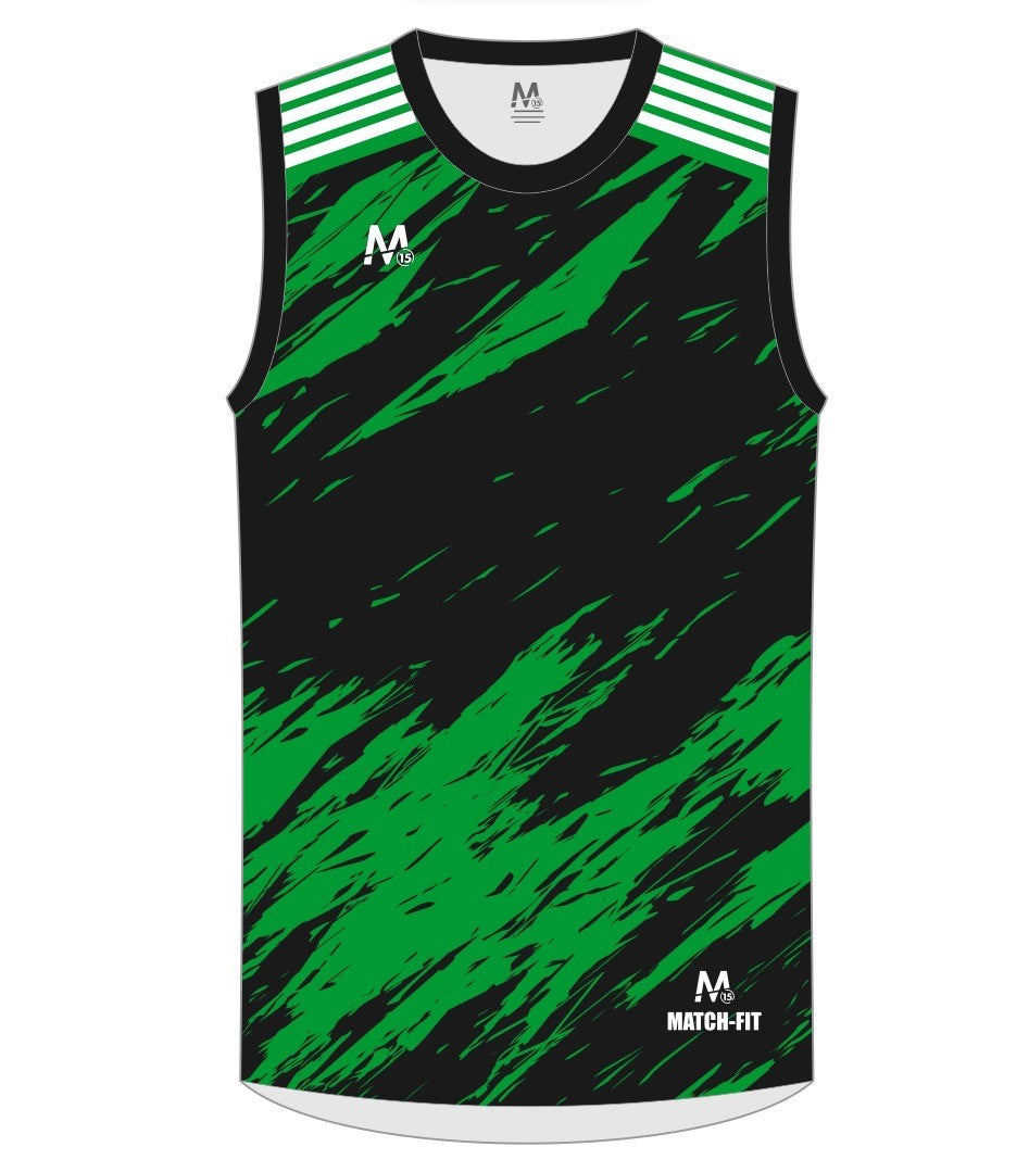 M15 Athletico Vest -Blk/Green (Kill)