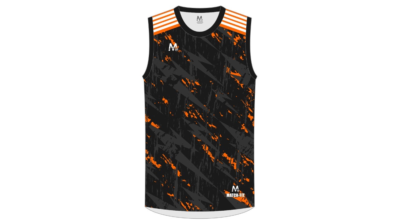 M15 Athletico Vest -Blk/Orange (La)