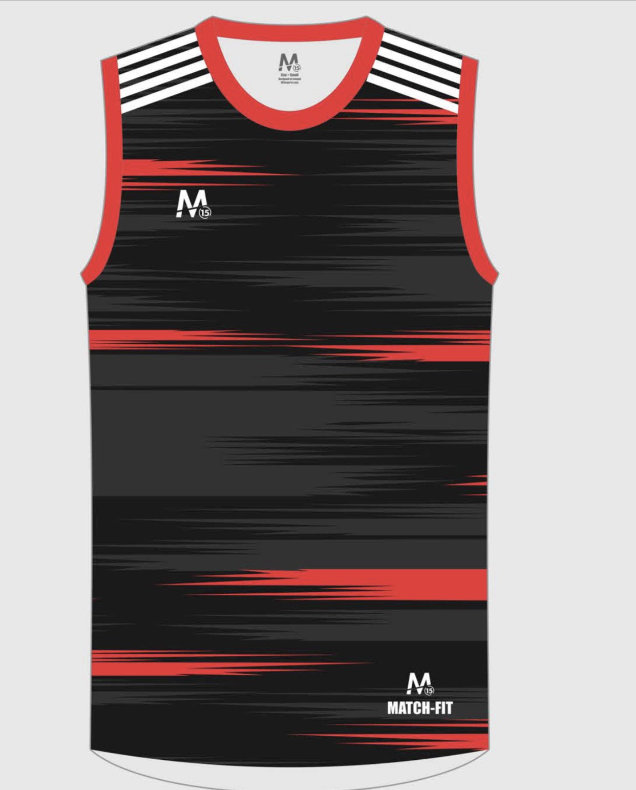 M15 Athletico Vest -Blk/Red