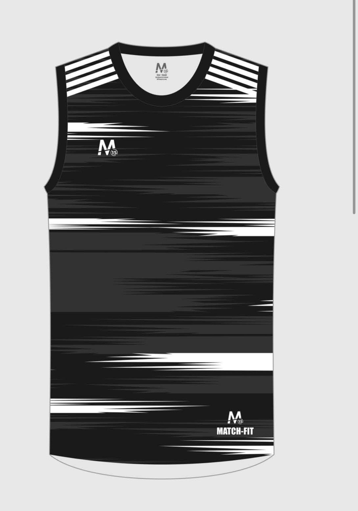 M15 Athletico Vest -Blk/White