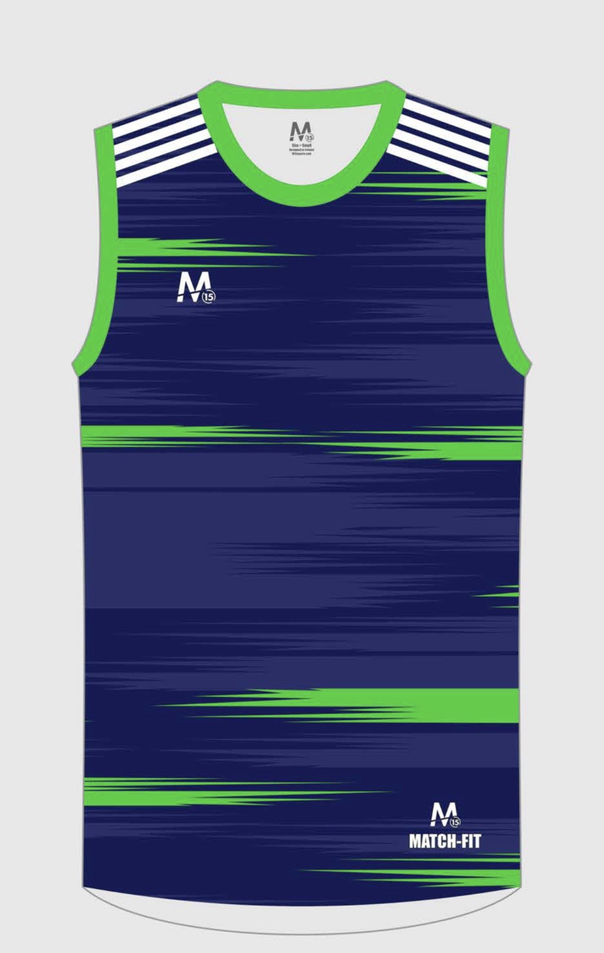 M15 Athletico Vest -Nvy/Green