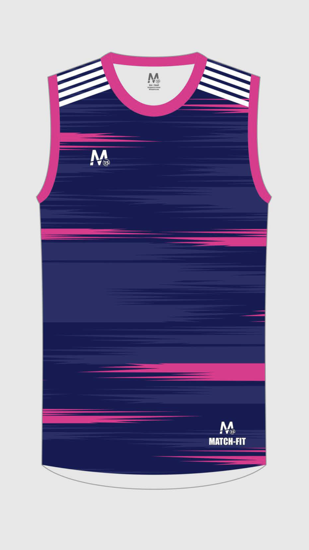 M15 Athletico Vest -Navy/Pink