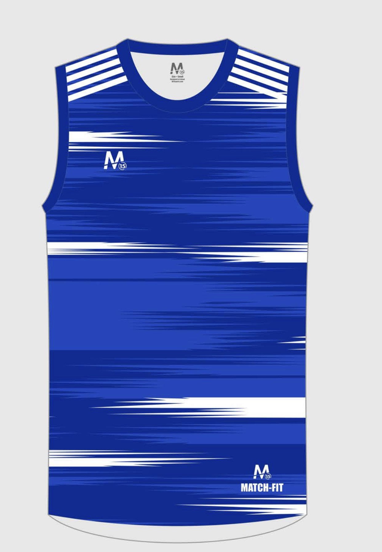 M15 Athletico Vest - Royal/White